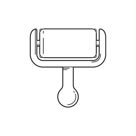 Line paint roller icon image illustrationのイラスト素材