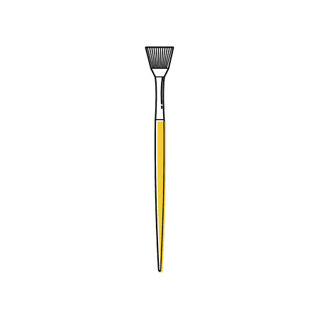 Line brush icon vector illustration for oil, acrylic, watercolorsのイラスト素材