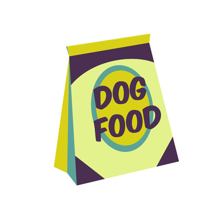 Flat icon pet shop vector illustration. Dog care supplies sign.のイラスト素材