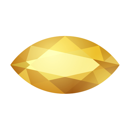 geometric gem icon cartoon style vector illustrationのイラスト素材