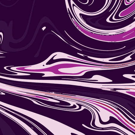 Liquid paper marbling paint background. Hand painted decorative wavy blot illustration in neon colors. can be used for poster, brochure, invitation, cover book, catalogのイラスト素材