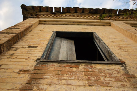 Old house in ruin, haunted village
