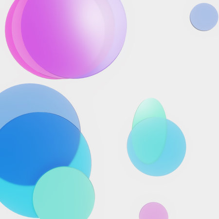 Background for your phone transparent circles on a white background