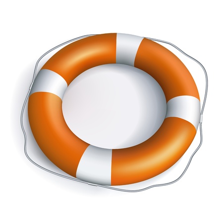  image of isolated lifebuoy.のイラスト素材
