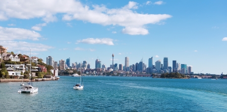skyline of Sydney with city central business district