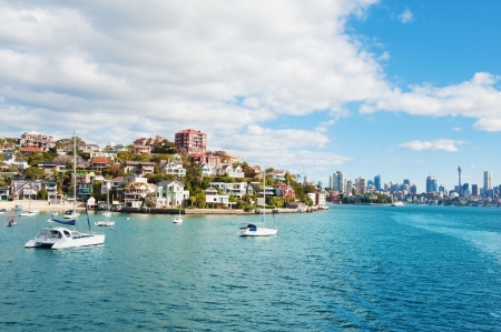 skyline of Sydney with city central business districtの写真素材