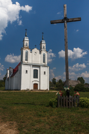 Church in Krevo, Belarusのeditorial素材