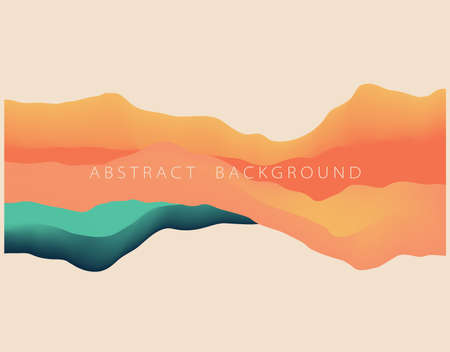 Landscape with mountains.のイラスト素材