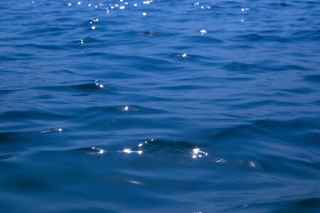 dark blue sea water with copy space