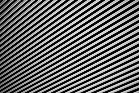 Abstract texture of diagonal lines. Iron ceilings of the high ceiling of the building.の写真素材