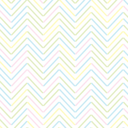 A simple herringbone pattern of diagonal repeating lines in light pastel colors. Seamless vector pattern.のイラスト素材