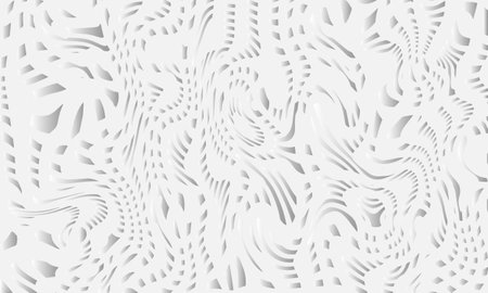 Abstract gray vector background with volumetric texture pattern. Monochrome header template, printable texture.のイラスト素材