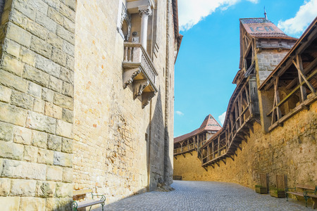 Burg Kreuzenstein, an almost fairy tale like castle near Vienna Austriaのeditorial素材