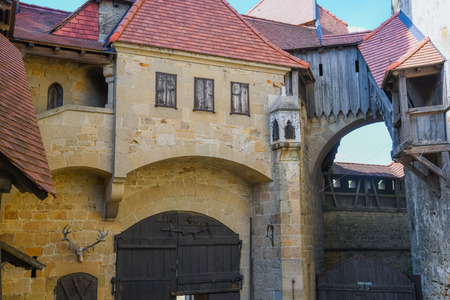 Burg Kreuzenstein, an almost fairy tale like castle near Vienna Austriaのeditorial素材