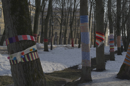 The Kremlin Park. Veliky Novgorod, Russiaの写真素材