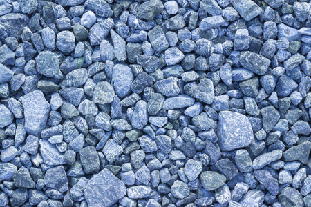 Abstract texture background copy space from freshly crushed blue crushed stoneの写真素材