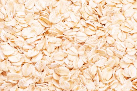 oatmeal texture background. oatmeal, natural porridge for breakfast. healthy foodの写真素材