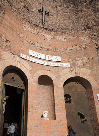 Santa Maria degli Angeli e dei Martiriのeditorial素材