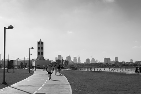 View Tel Aviv promenade, Israelのeditorial素材