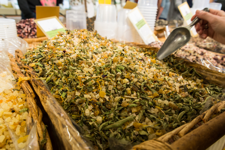 Herbs and spices at Derech Hatavlinimの写真素材