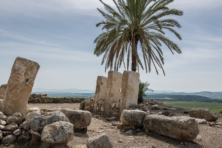 Tel Megiddo National Park, Israelのeditorial素材