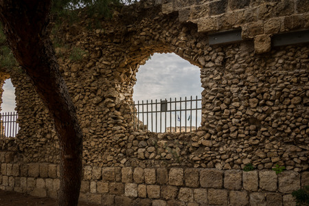 Antipatris Fort at Yarkon National Park, Israelの写真素材