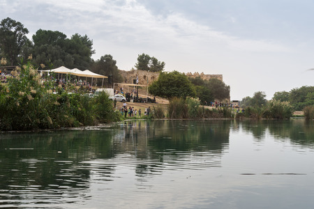 Antipatris Fort at Yarkon National Park, Israelの写真素材