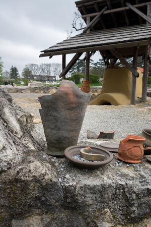 Visit to Carnuntum Archaeological Park, Austriaの写真素材