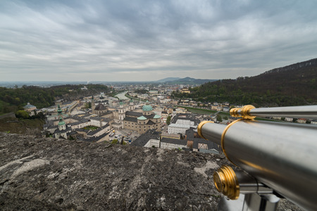 At Fortress Hohensalzburg in Salzburg, Austriaのeditorial素材