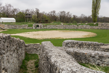 Visit to Carnuntum Archaeological Park, Austriaの写真素材
