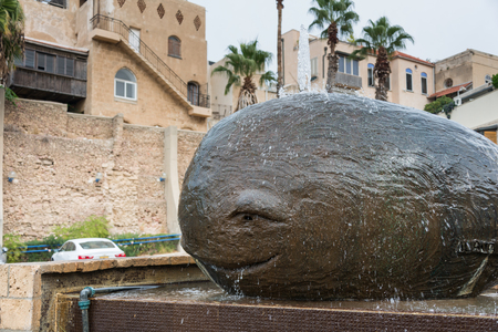 A walk along Yefet Street in Jaffa, Israelの写真素材