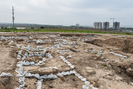 At Napoleon Hill in Acre, Israelの写真素材