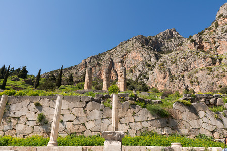 At Deplhi archeological site in Greece, Europe