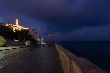 Sunrise in Tel Aviv - Yafo, Israelの写真素材
