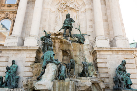 Buda Castle in Hungary and Budapest, at Central Europeのeditorial素材