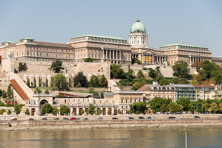 Buda Castle in Hungary and Budapest, at Central Europeのeditorial素材