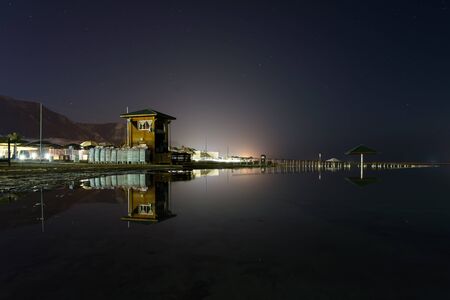 The Dead Sea at Southern Israel, during winterの写真素材
