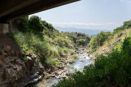 Saar Falls at Golan, Northern Israel