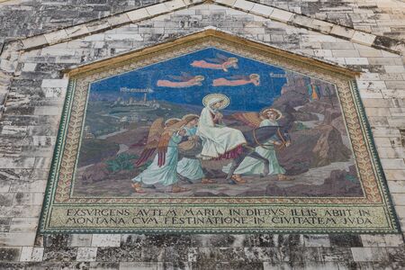 Visiting Ein Kerem in Jerusalem, Israelの写真素材