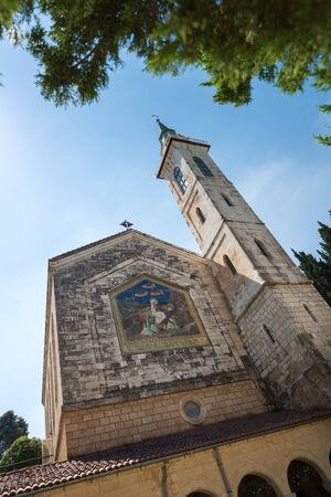 Visiting Ein Kerem in Jerusalem, Israelの写真素材