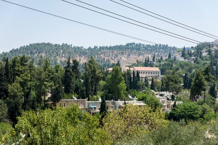Visiting Ein Kerem in Jerusalem, Israelの写真素材