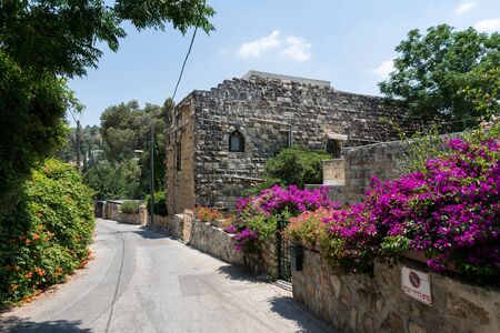 Visiting Ein Kerem in Jerusalem, Israelの写真素材