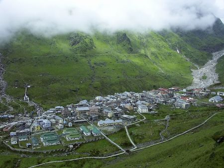 Kedarnath, Himalayas, Indiaの写真素材