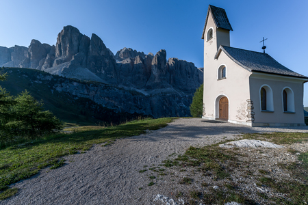 hiking in the high mountains of Tirolの写真素材