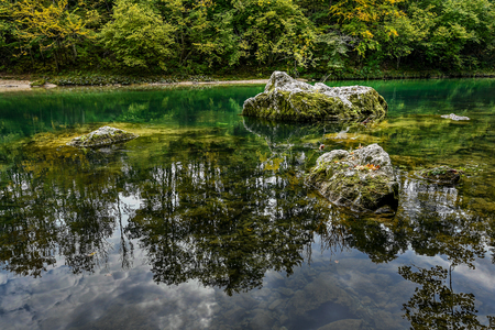 hiking in Mostviertel Austriaの写真素材
