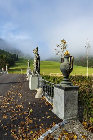 hiking in Mostviertel Austriaの写真素材