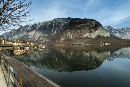Hallstatt Wold heritage in the Austrian Alpsの写真素材