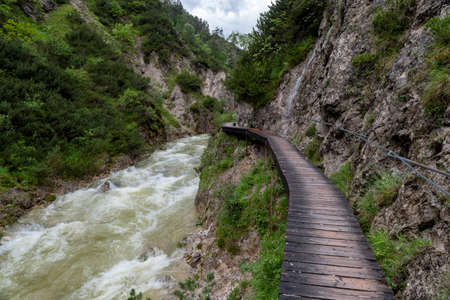 Austria nature park Ãtscher TormÃ¤uerの写真素材