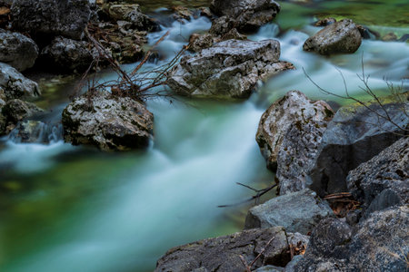hiking in Mostviertel Austriaの写真素材