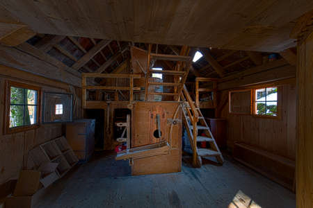 old flour mill by the waysideの写真素材